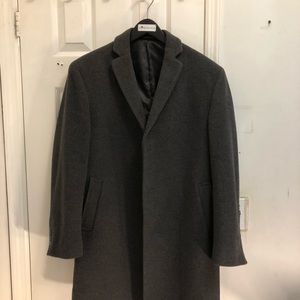 Calvin Klein Wool Coat (Gray, size: 38R)